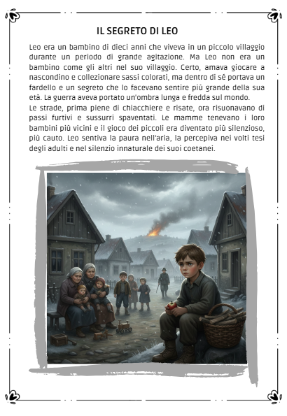 Il segreto di Leo il piccolo giusto - Lettura e attività per il giorno della memoria