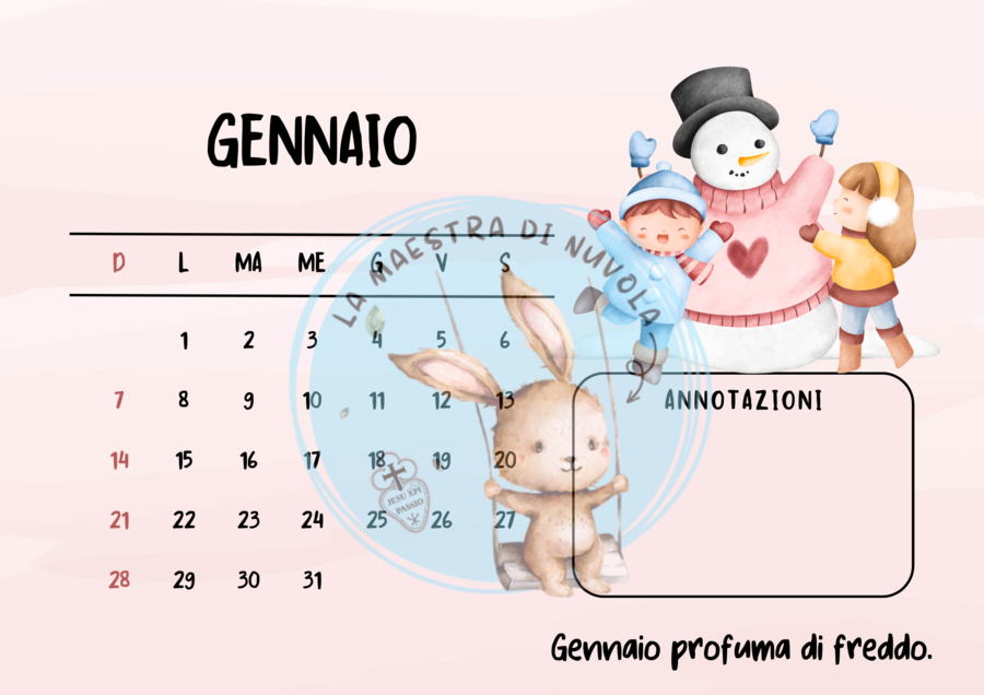 Calendario 2024 per la classe