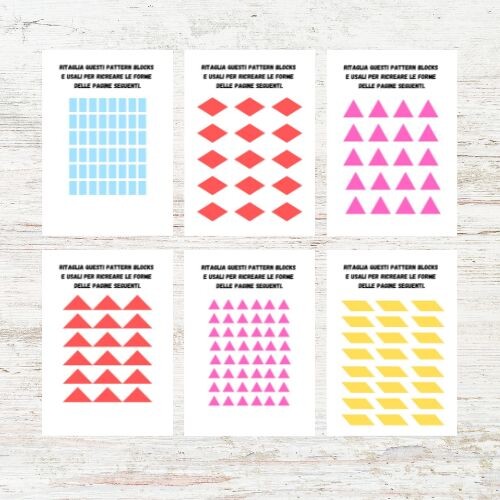 Pattern blocks PDF - Schede di geometria