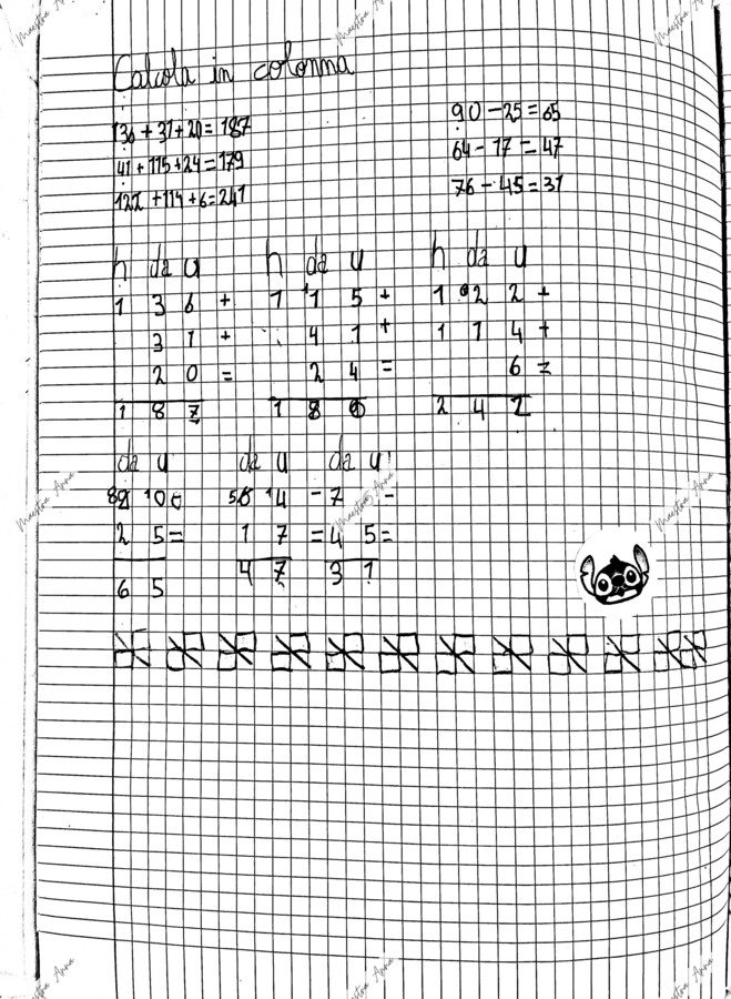 Matematica in classe terza – Esempio reale di lavoro quotidiano sul quaderno (tempi, spazi, scansione)