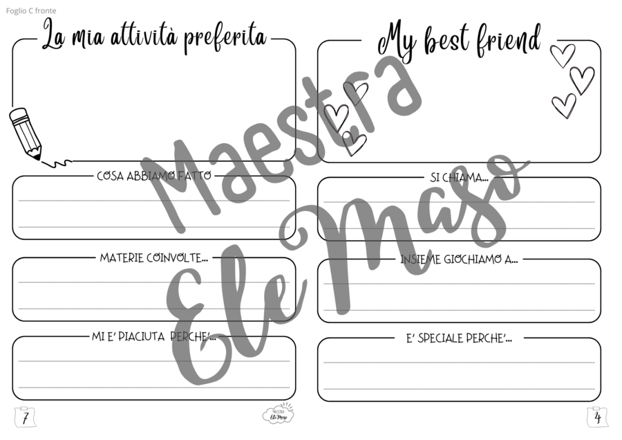 Il mio diario di fine anno
