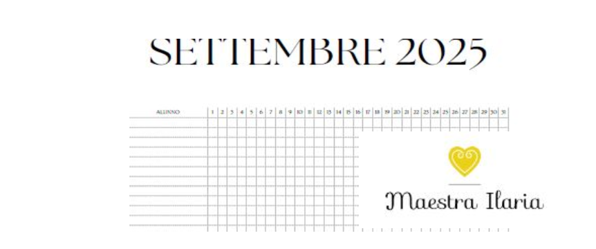 Planning mensile e presenze 2025/2026
