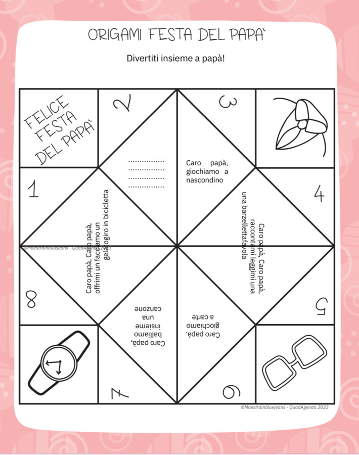 Quadagenda Worksheets 2023-2024