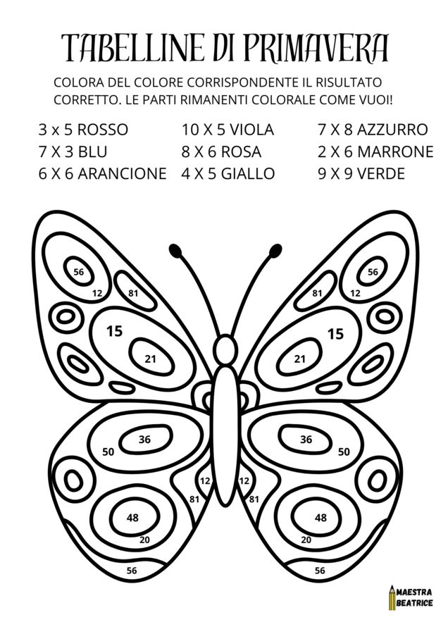 TABELLINE DI PRIMAVERA