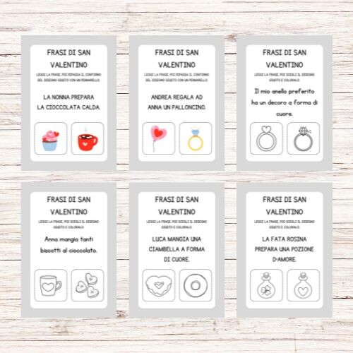 Schede didattiche San Valentino - Schede didattiche di italiano classe prima e seconda