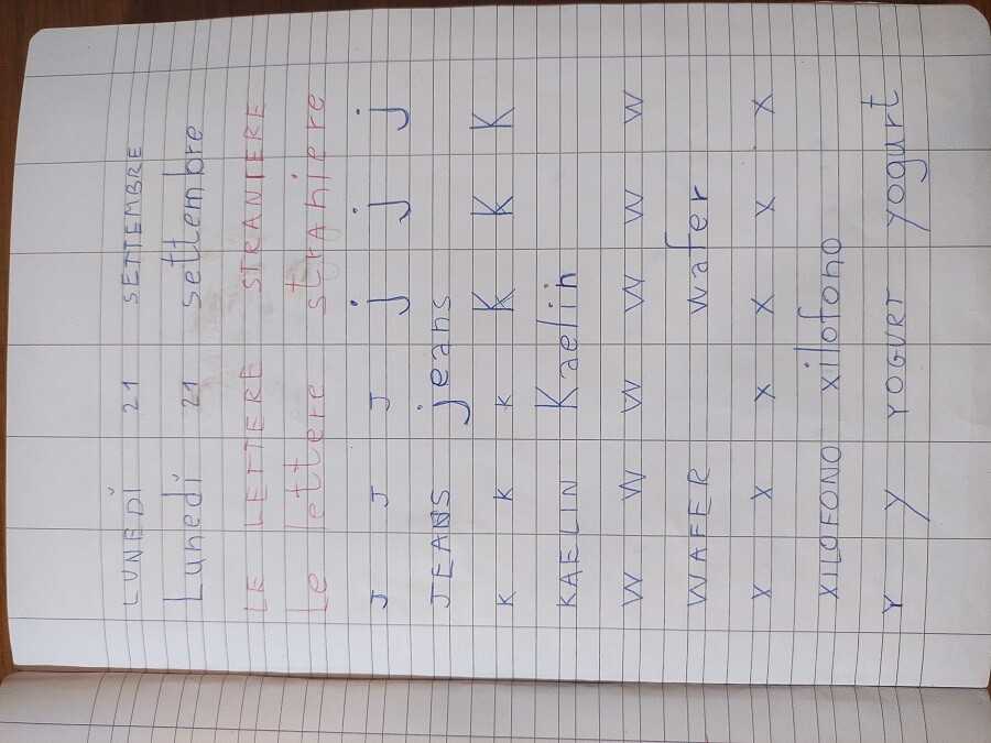 QUADERNO DI ITALIANO per la classe 2^ - 1° parte -
