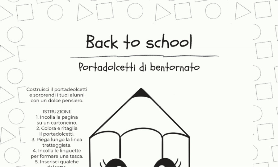 Attività "Back to school", da "Giornate Speciali"