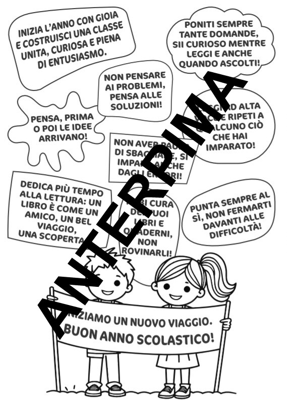 SCHEDA FRASI INIZIO ANNO SCOLASTICO (ACCOGLIENZA/RIFLESSIONE) DALLA CLASSE SECONDA - SCUOLA PRIMARIA