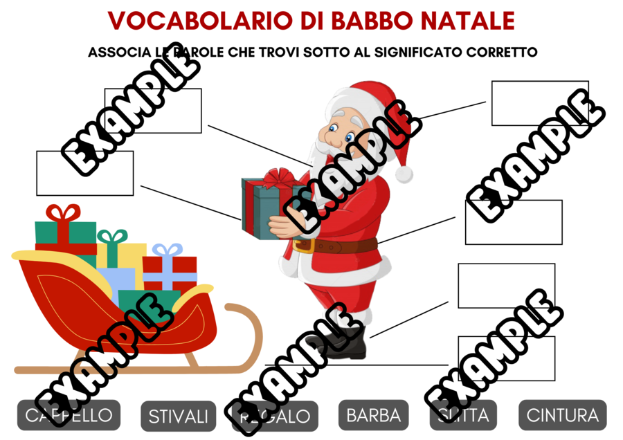 COMPITI DI NATALE DI ITALIANO E MATEMATICA - 10 SCHEDE