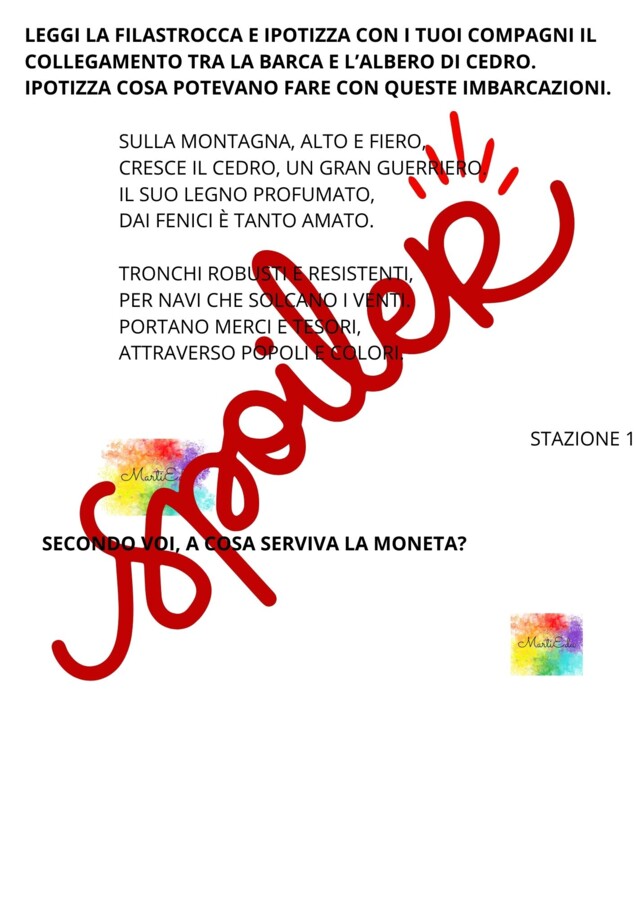 Didattica a stazioni - I Fenici