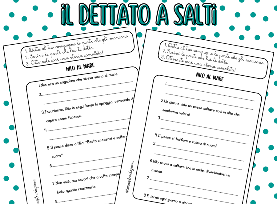 il DETTATO a SALTI