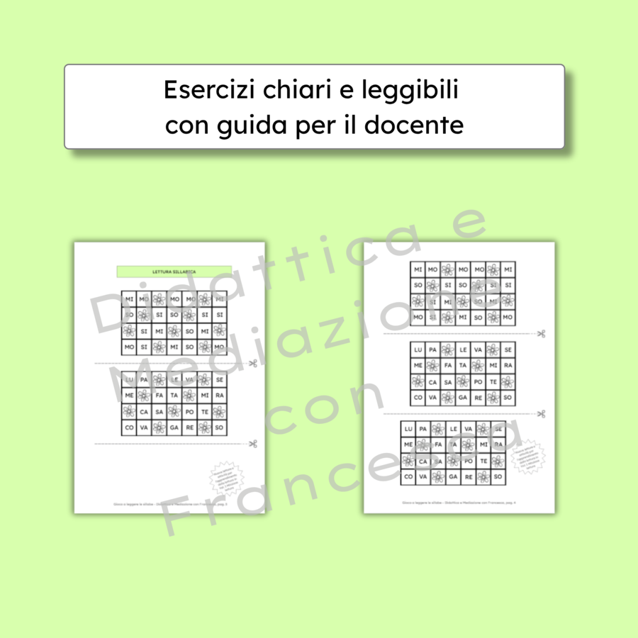 GRATIS: Gioco a leggere le sillabe - Anteprima "Missione lettura" ispirata al Metodo Feuerstein