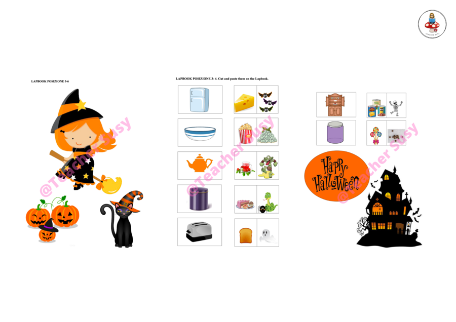 LAPBOOK "What's in the witch's kitchen?"