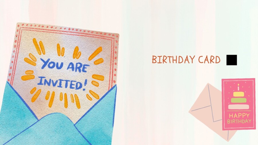 Birthday words video-dizionario