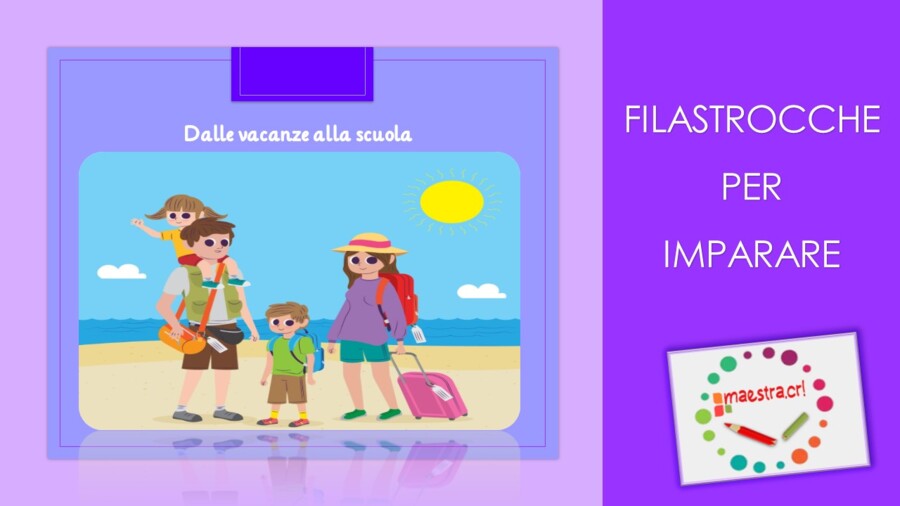 Dalle vacanze alla scuola - Poesia di Gianni Rodari