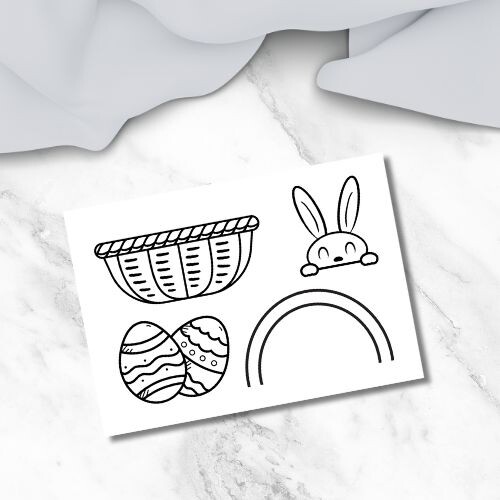 Lavoretto di Pasqua - Cestino di uova da assemblare