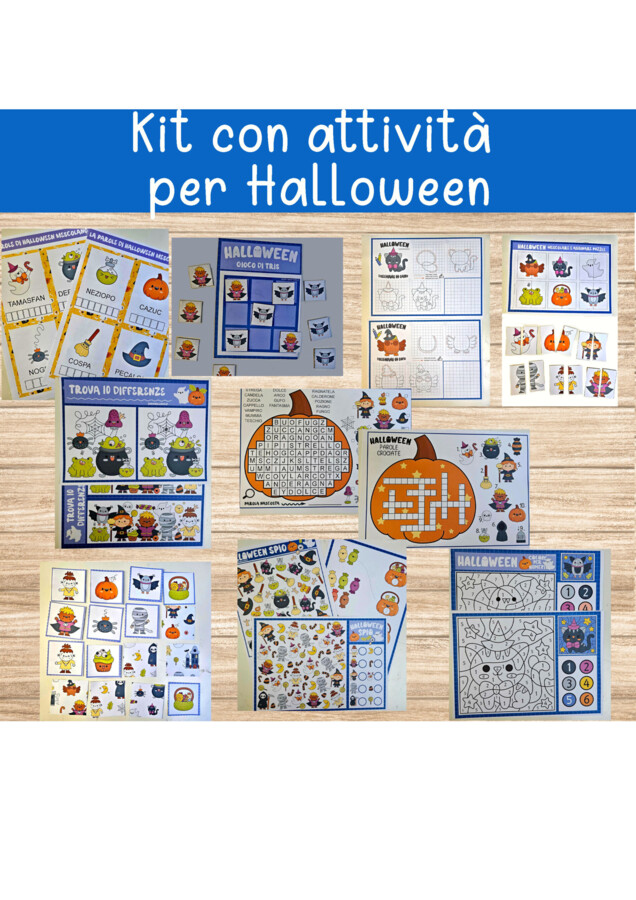 🎃 Halloween in classe – 30 schede + giochi stampabili