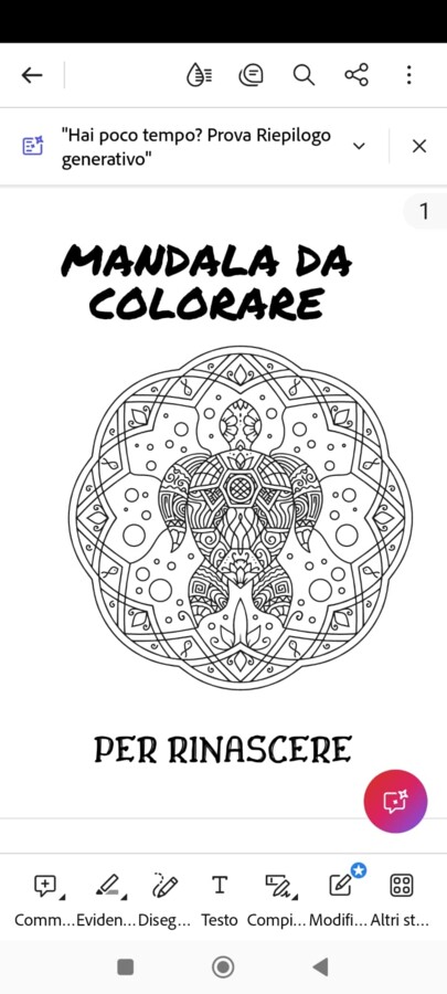 Mandala da colorare per adulti