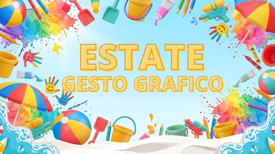 Libretto estivo gesto grafico per le forme curvilinee: fine classe prima