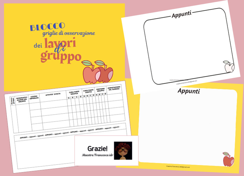 Blocco per l'osservazione dei lavori di gruppo KIT