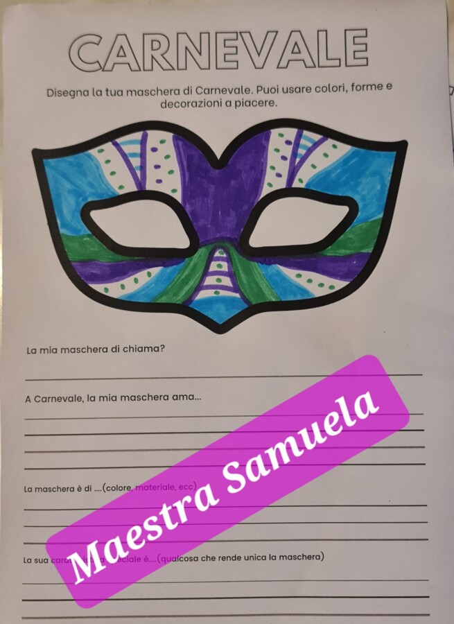 🎭✨ Maschera di Carnevale! ✨🎭