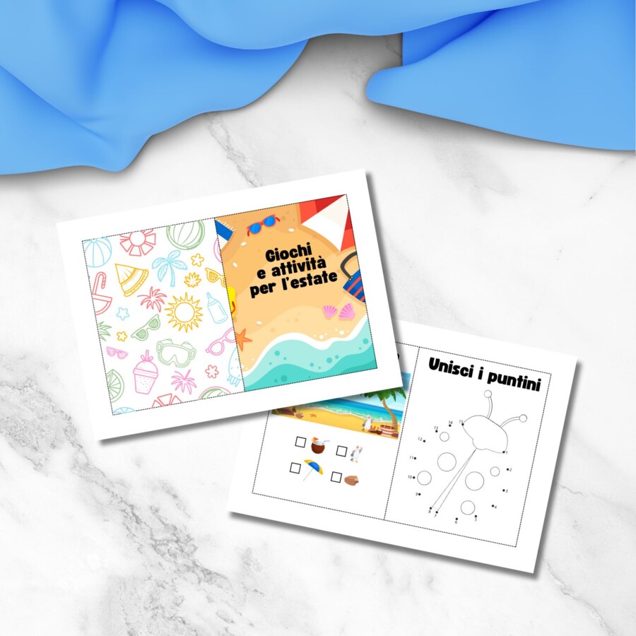 Enigmistica per bambini - Attività e giochi per l'estate