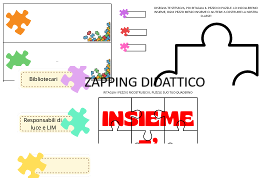 Accoglienza a tema puzzle per favorire cooperazione