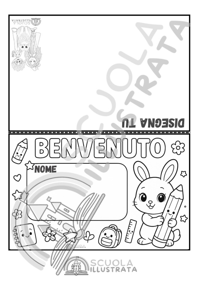 Segnaposto da colorare