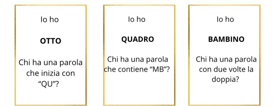 Flashcard lessico ed ortografia