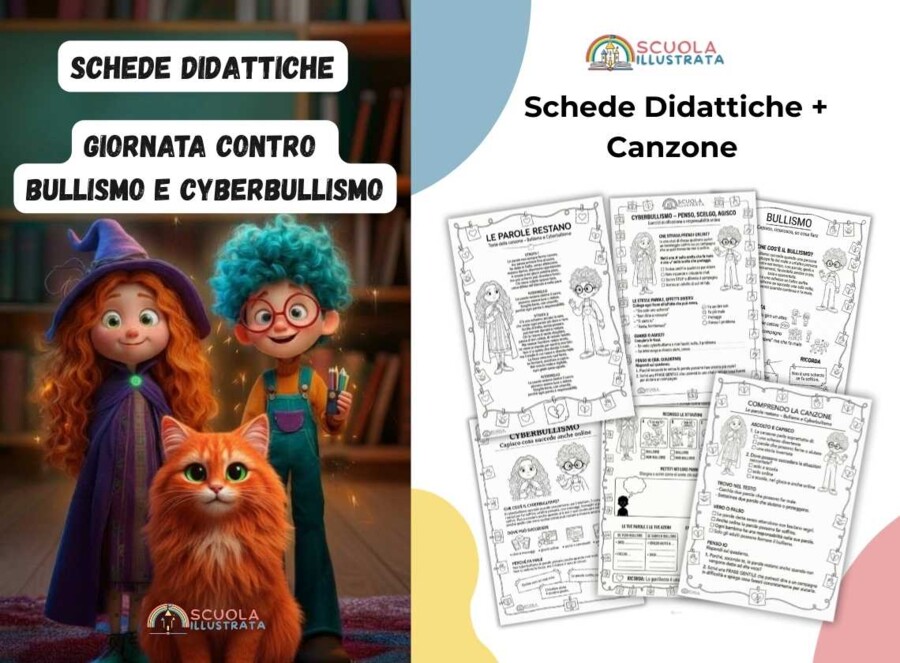 Schede didattiche + canzone per la Giornata contro il Bullismo