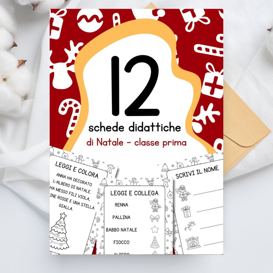 Schede didattiche di Natale classe prima