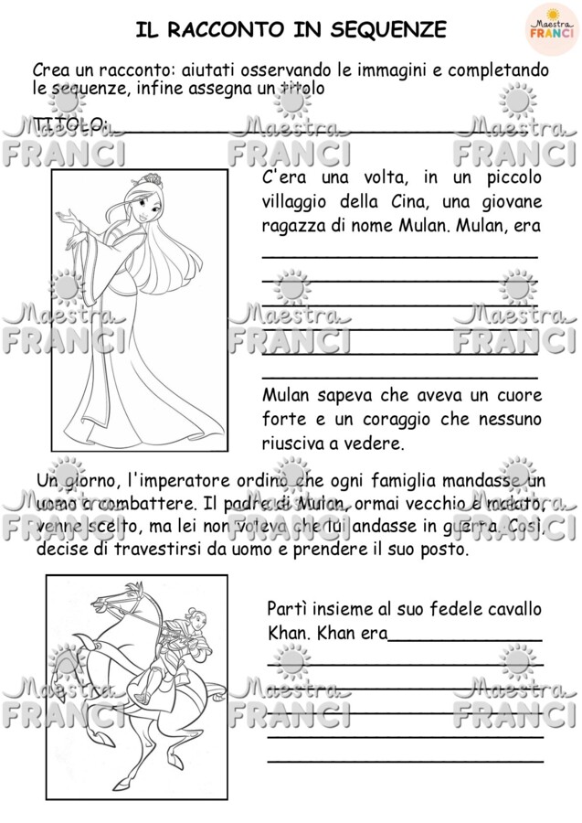 Il racconto in sequenze-Mulan