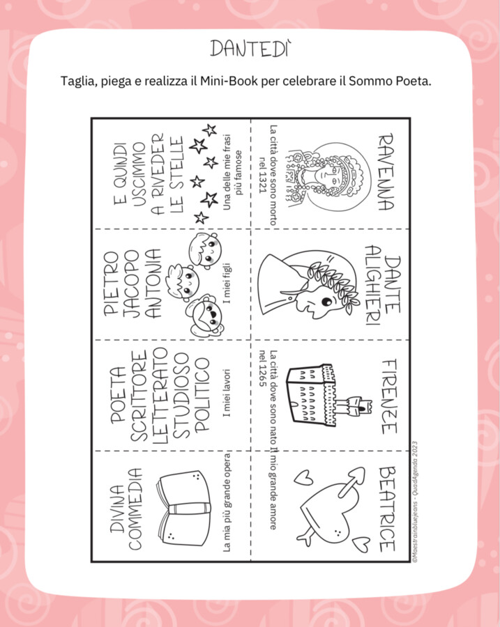 Quadagenda Worksheets 2023-2024