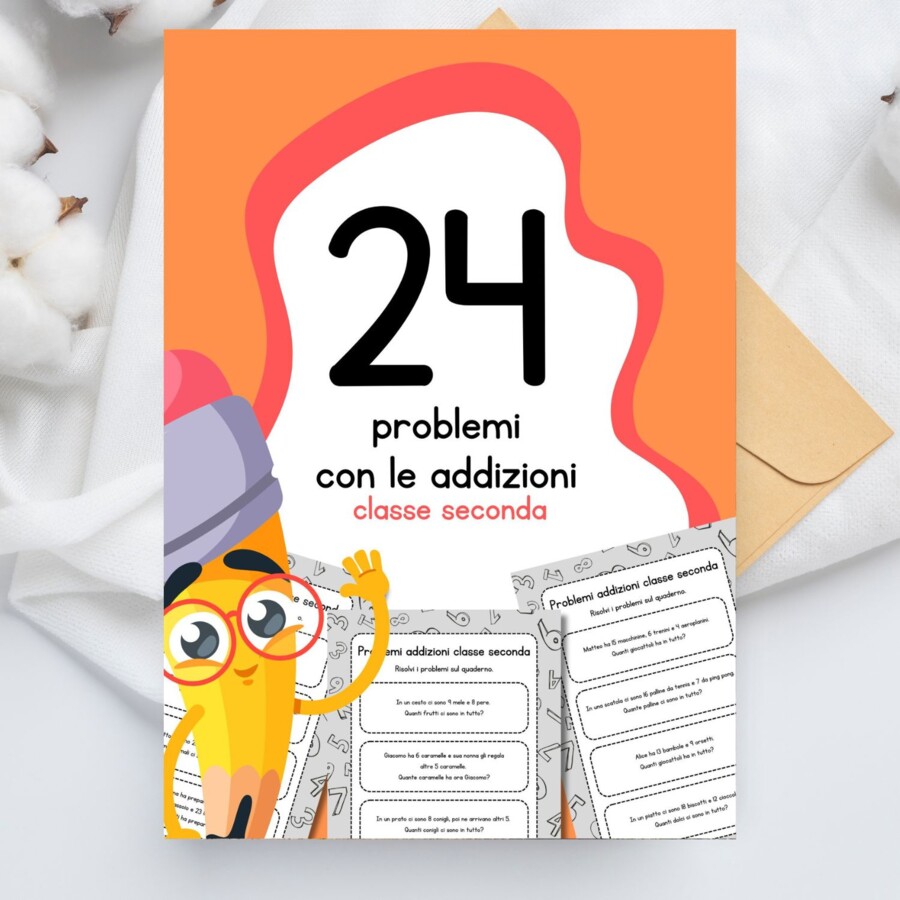 24 problemi con le addizioni classe seconda