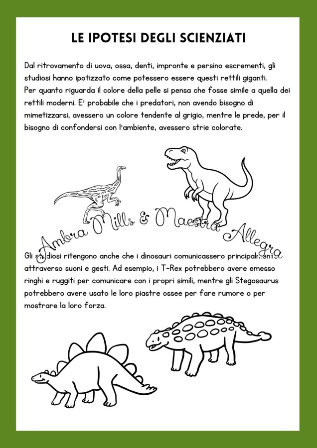 Il Giurassico e i Dinosauri