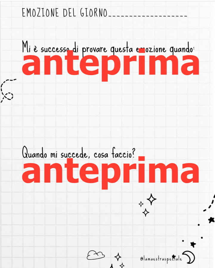 IL MIO TACCUINO DELLE EMOZIONI