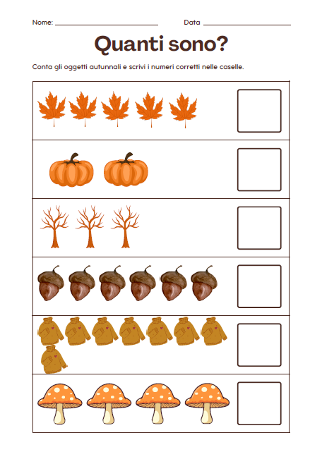 Schede didattiche Autunno