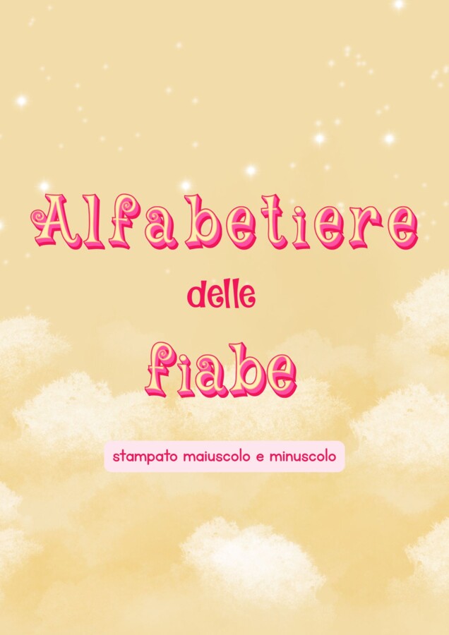 Alfabetiere delle fiabe (stampato maiuscolo e minuscolo)