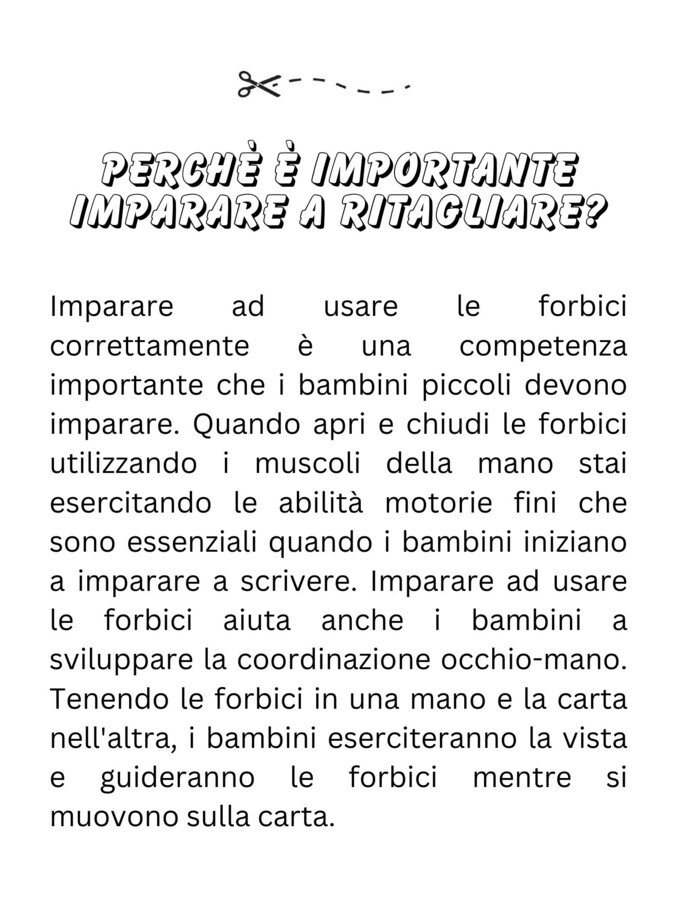 Usiamo le forbici