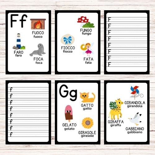 Schede per imparare a scrivere le lettere dell’alfabeto - Back to school