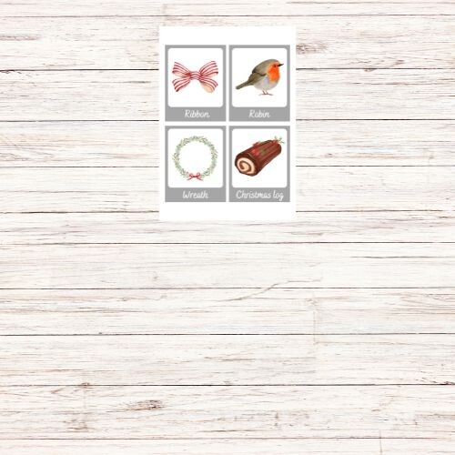 Flashcards di Natale in inglese