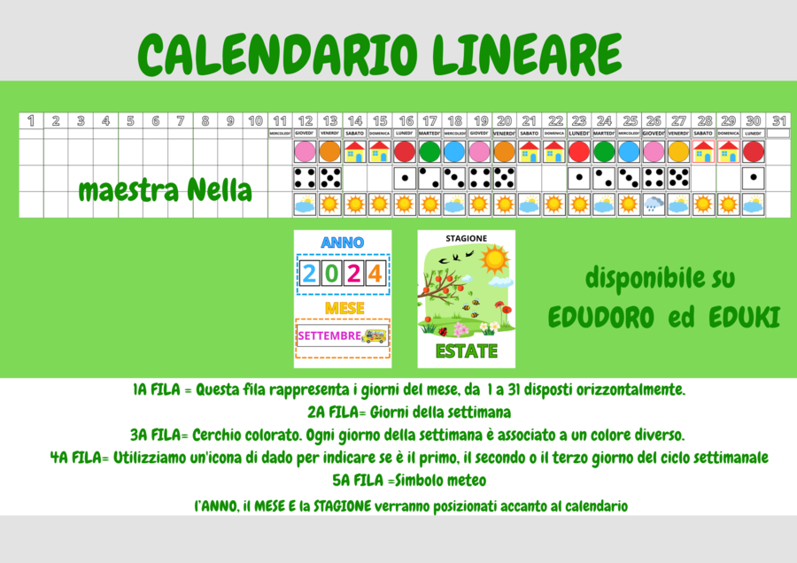 CALENDARIO LINEARE