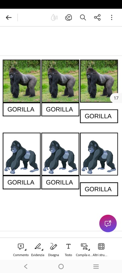 Le carte degli animali
