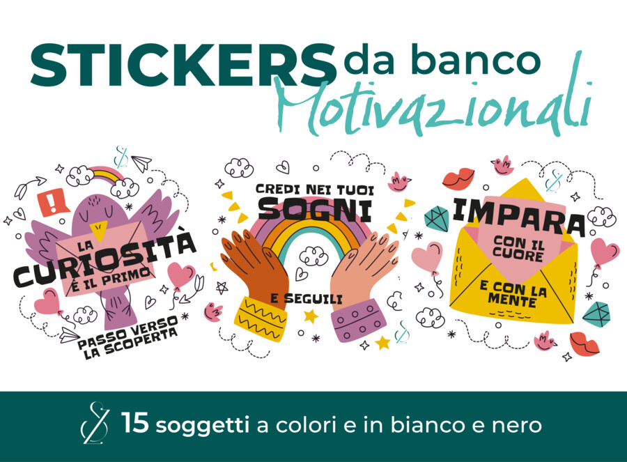 STICKERS da banco "motivazionali"