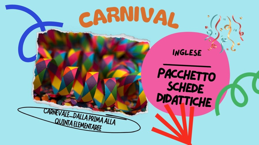 Carnevale_pacchetto didattico inglese dalla prima alla quinta elementare