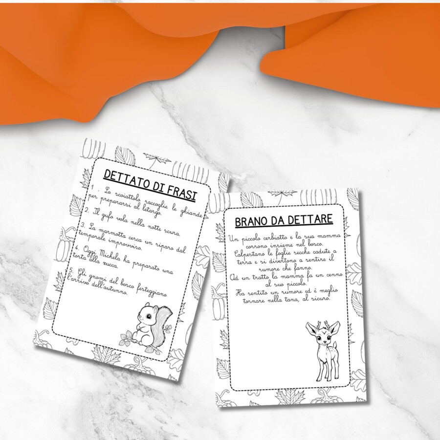 Dettati autunno scuola primaria - Back To School