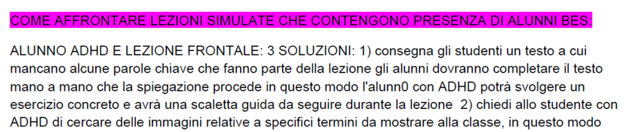 LEZIONE SIMULATA (E ALTRO PER LA PROVA ORALE DEL CONCORSO)