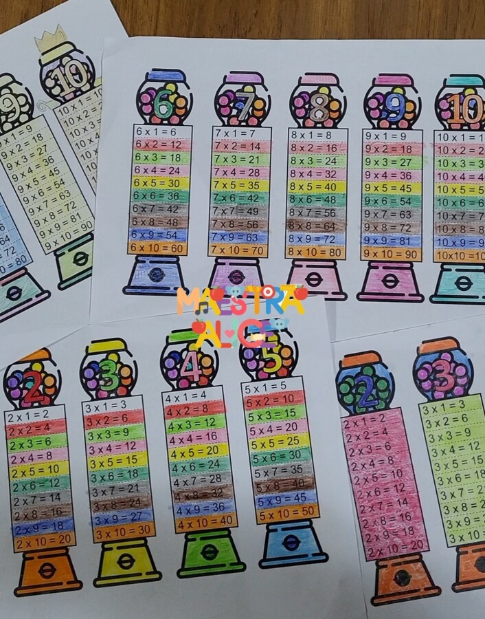TABELLINE 1-10