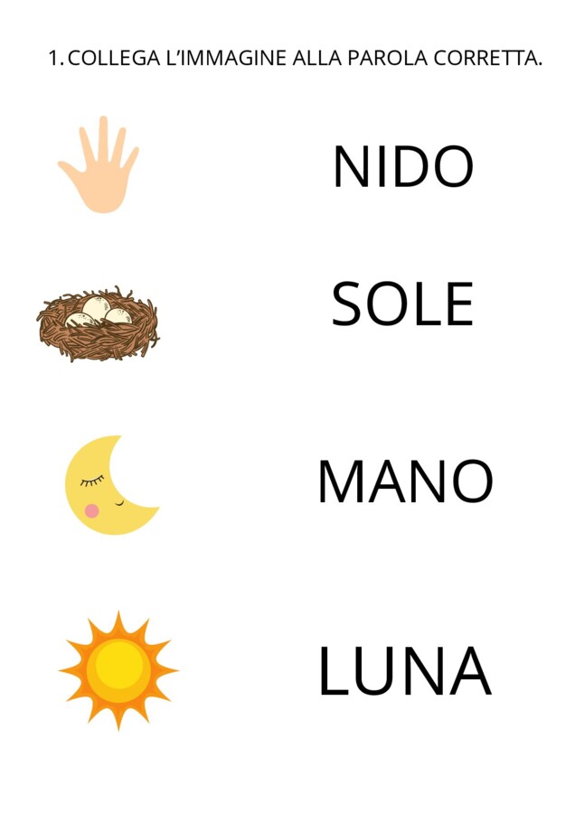 Collega le immagini alle parole