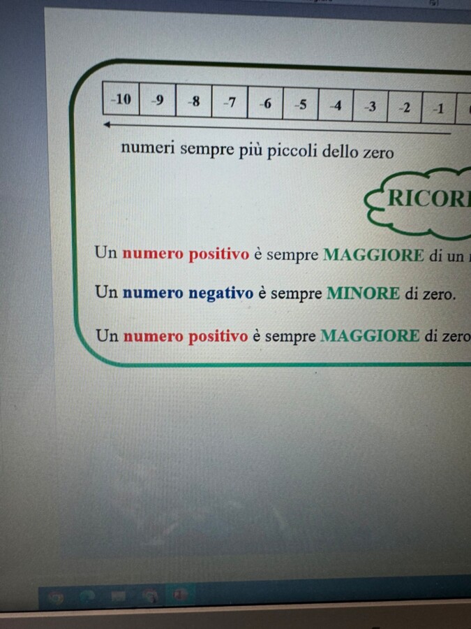 Strumento NUMERI RELATIVI